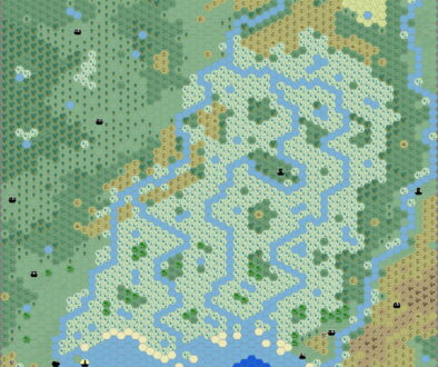 The Malpheggi Swamp, 1 mile per hex by Morphius Shadowleaf, May 2003