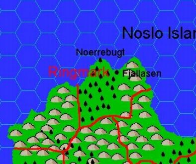 Clan Domain of Ringmark, 8 miles per hex by Jacob Skytte, March 2000