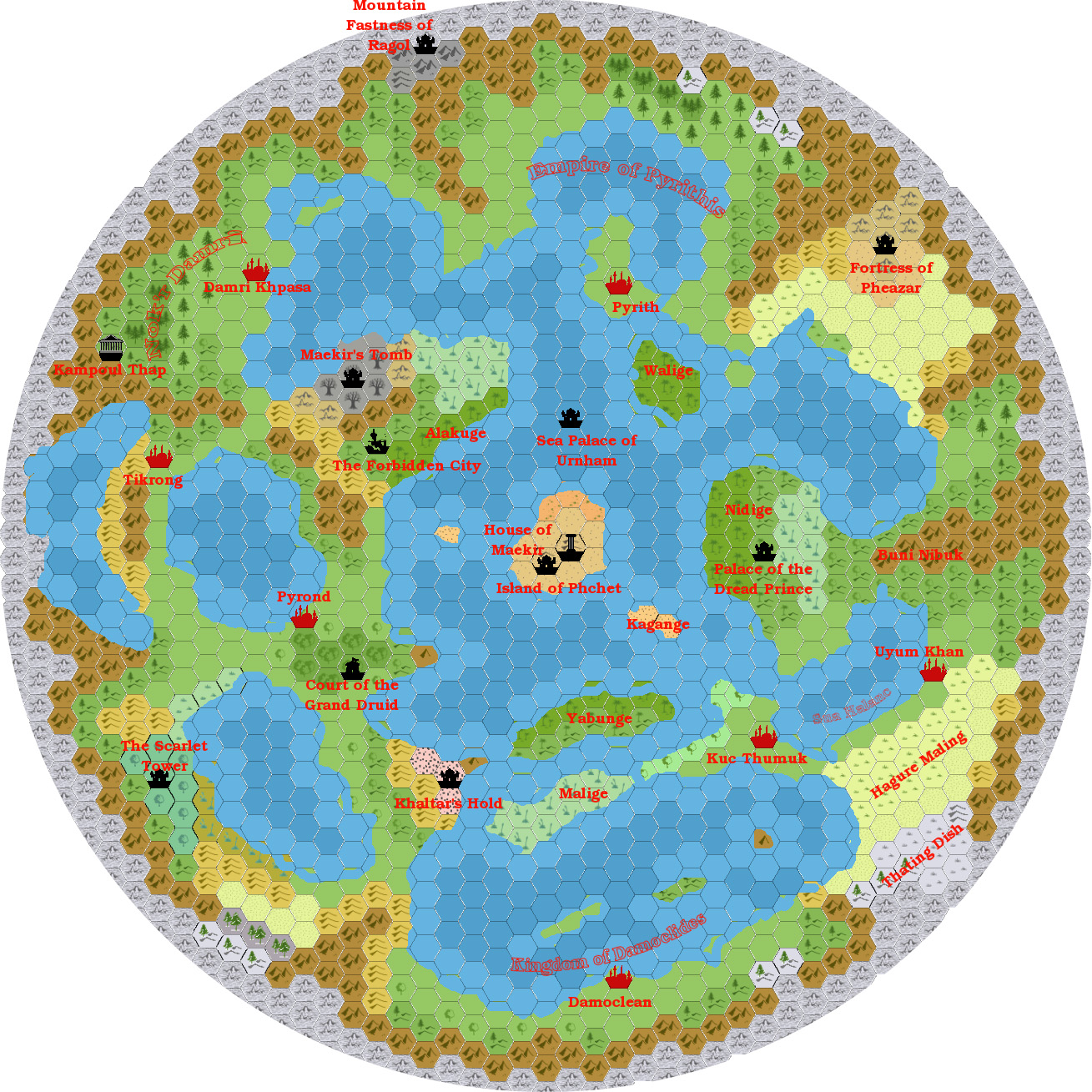 Damocles, 144 miles per hex by Giampaolo Agosta, February 2017