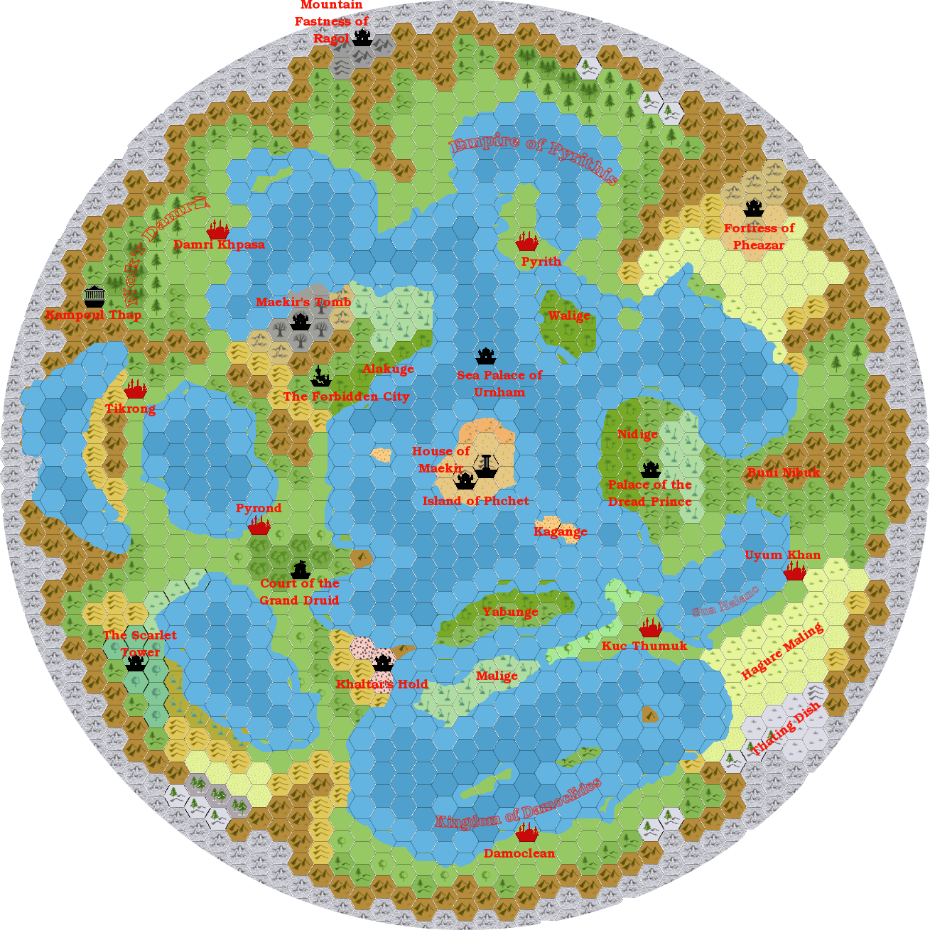 Damocles, 144 miles per hex by Giampaolo Agosta, February 2017