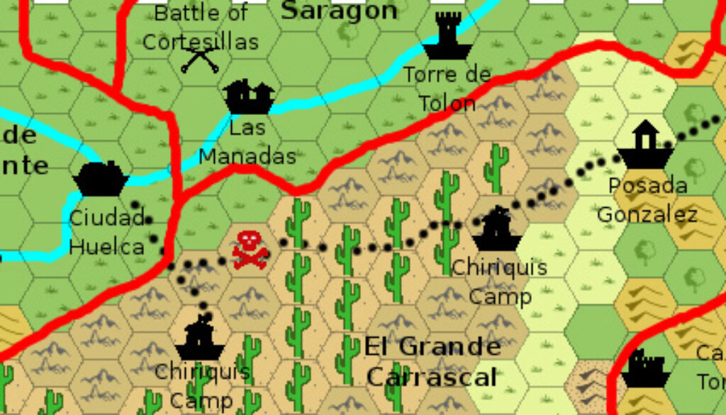 El Grande Carrascal, 8 miles per hex by Giampaolo Agosta, January 2014