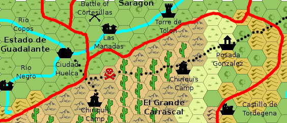 El Grande Carrascal, 8 miles per hex by Giampaolo Agosta, January 2014