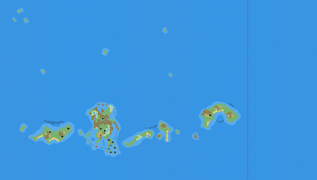 Sea of Dread, 8 miles per hex by Mark Howard, April 2006