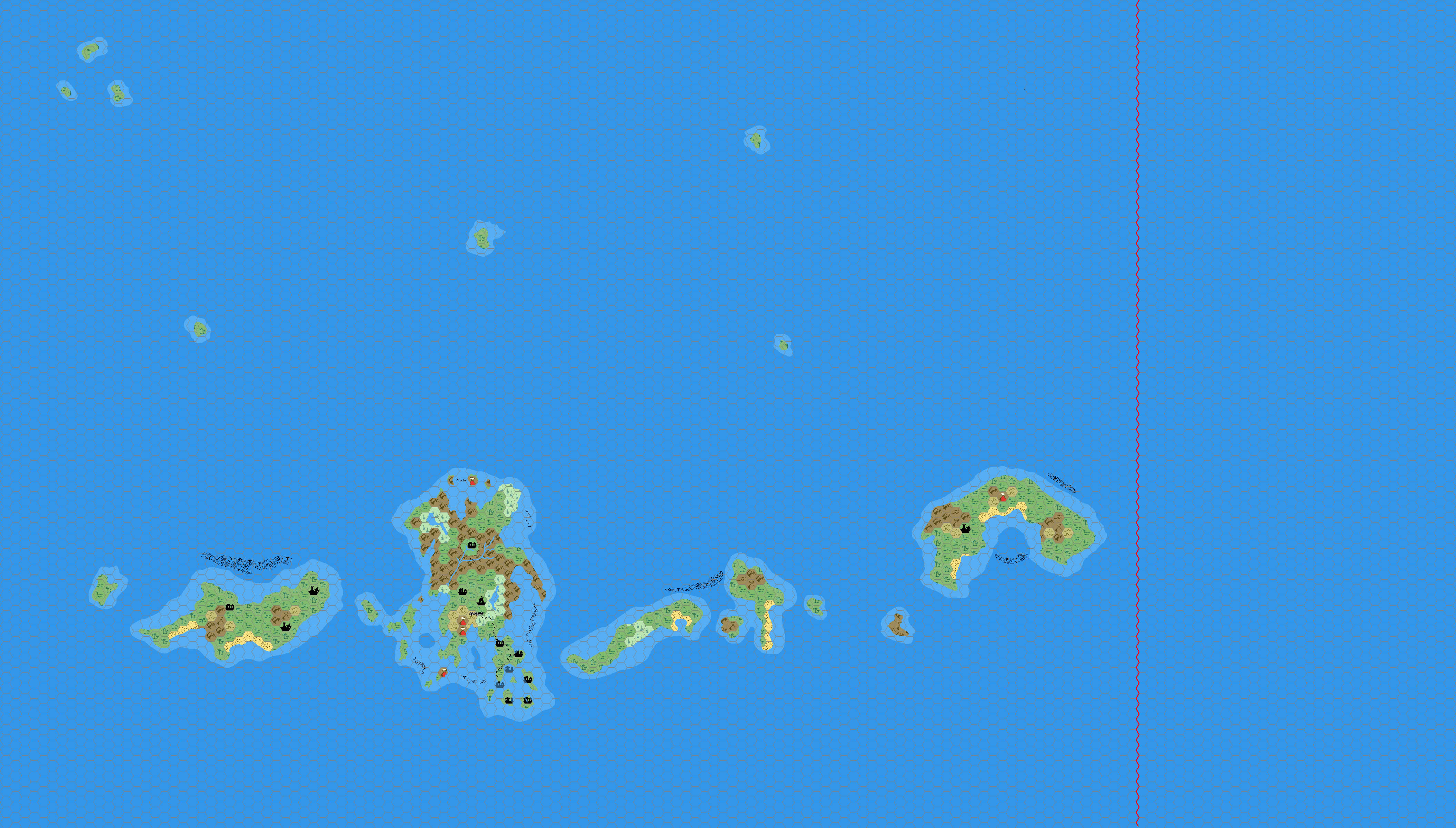 Sea of Dread, 8 miles per hex by Mark Howard, April 2006