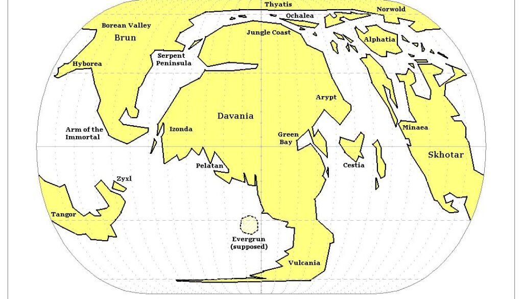 Precataclysmic Mystara by Michele Carpita, August 2005