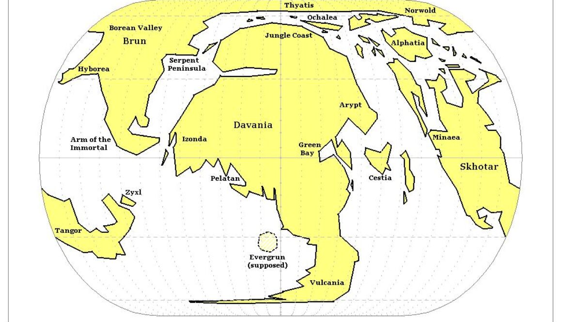 Precataclysmic Mystara by Michele Carpita, August 2005