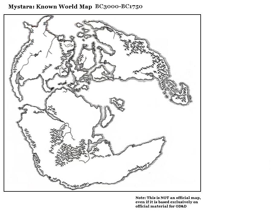 Mystara, 3000 BC to 1750 BC by Michele Carpita, November 2005