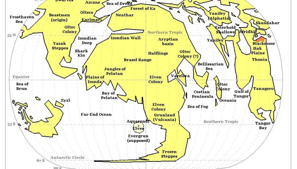 Mystara, 4000 BC by Michele Carpita, August 2005