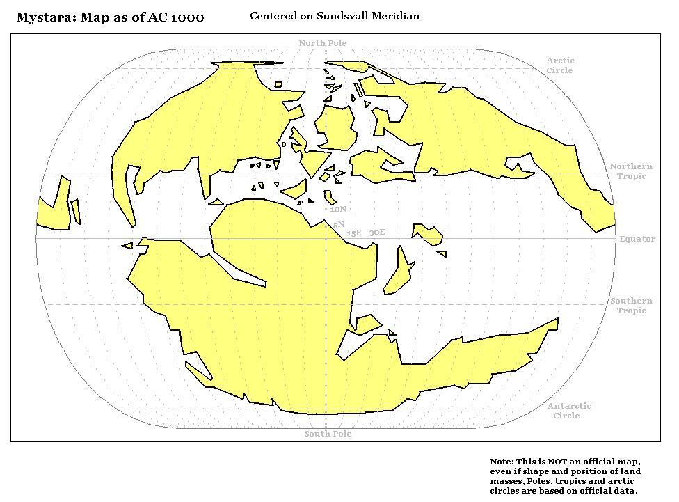 Mystara, 1000 AC by Michele Carpita, August 2005