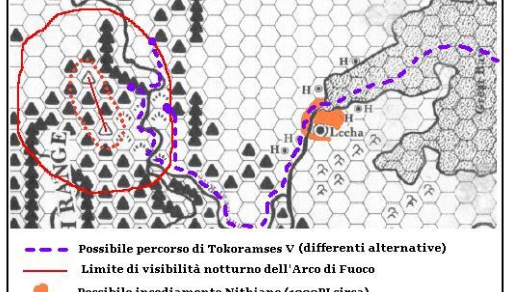 Route of Tokoramses V (Italian) by Michele Carpita, December 2005