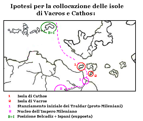 Location of Vacros and Cathos by Michele Carpita, November 2005