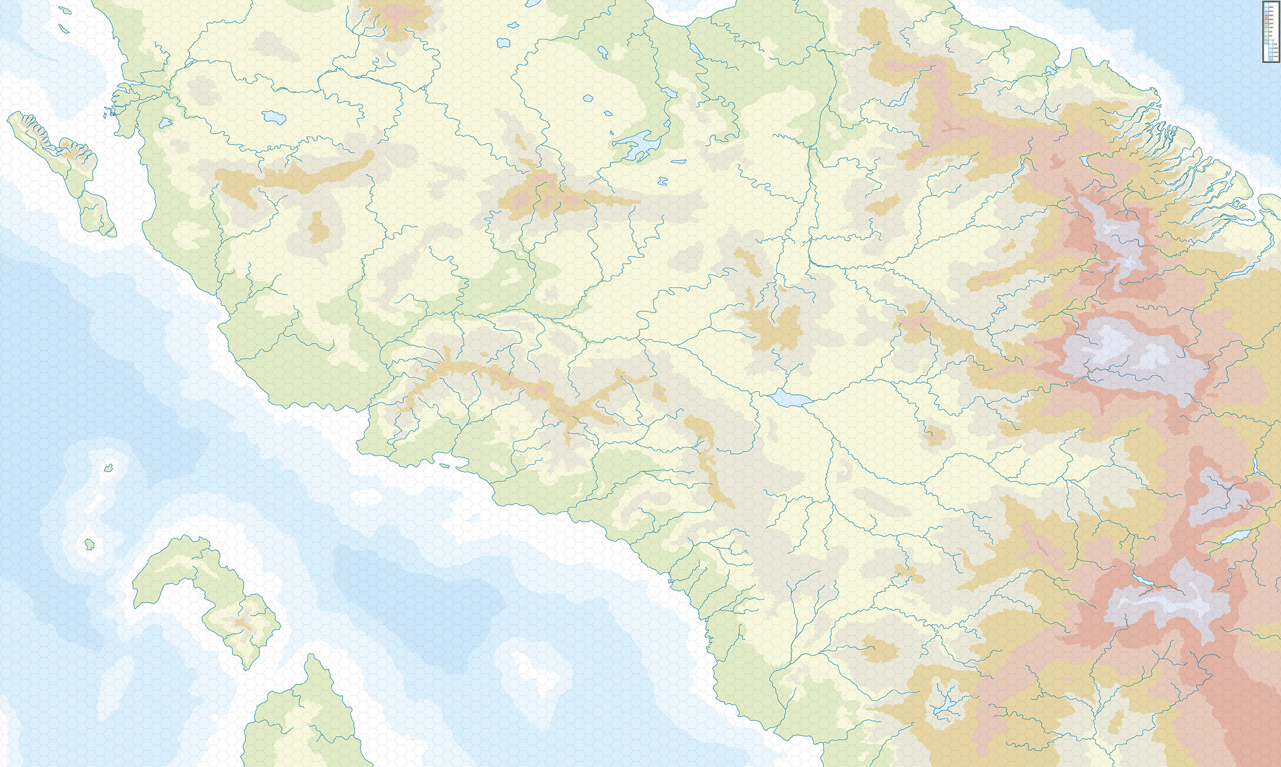 Thonia, 24 miles per hex by Topographic Mark Howard, July 2025
