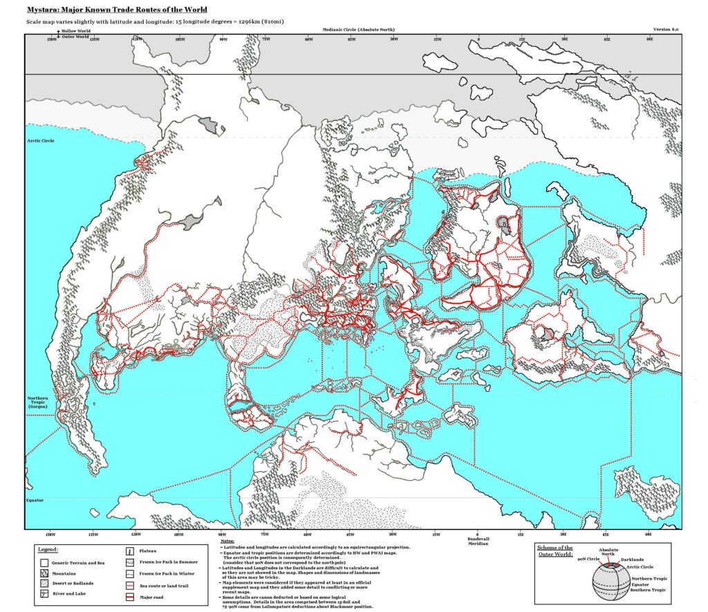 Major Known Trade Routes Expanded by Michele Carpita, May 2008