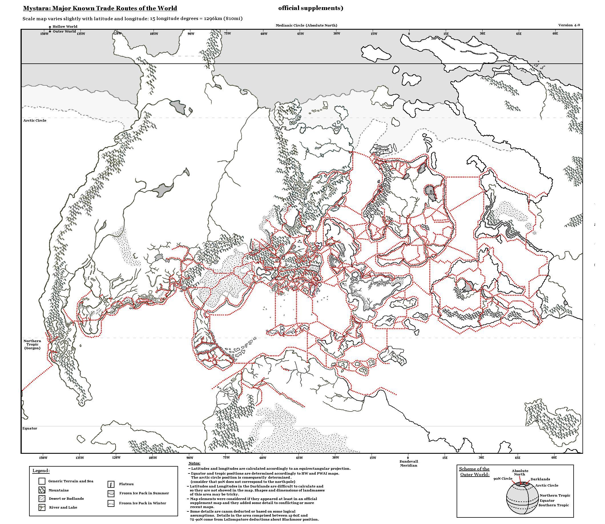 Major Known Trade Routes by Michele Carpita, May 2008