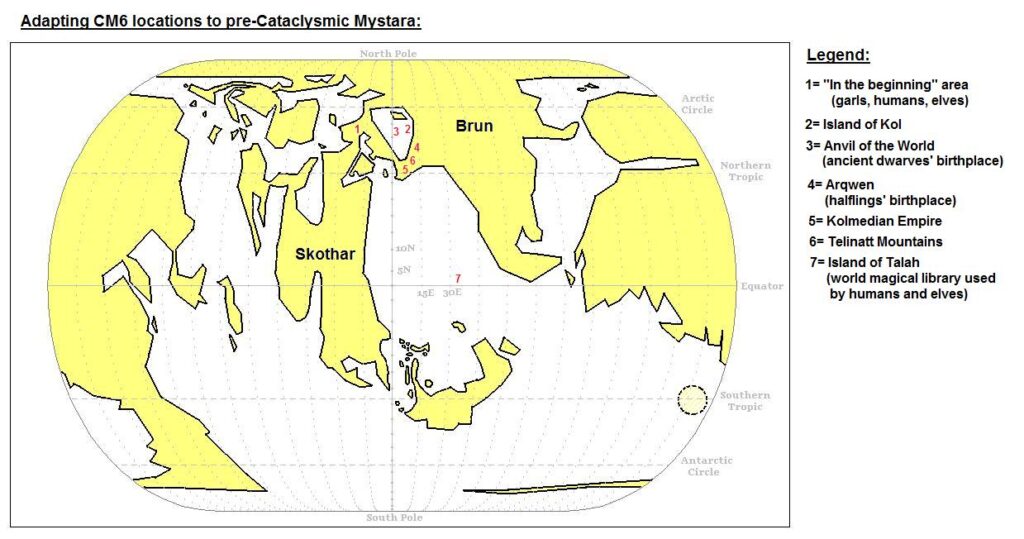 Adapting CM6 Locations to Precataclysmic Mystara by Michele Carpita, July 2010