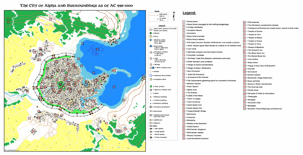 City of Alpha with Notes by Michele Carpita, August 2013