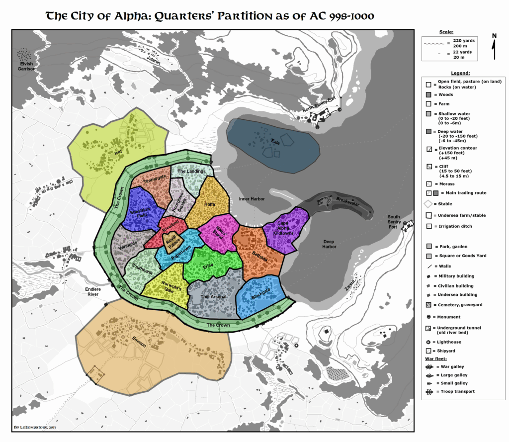 City of Alpha showing Quarters by Michele Carpita, August 2013