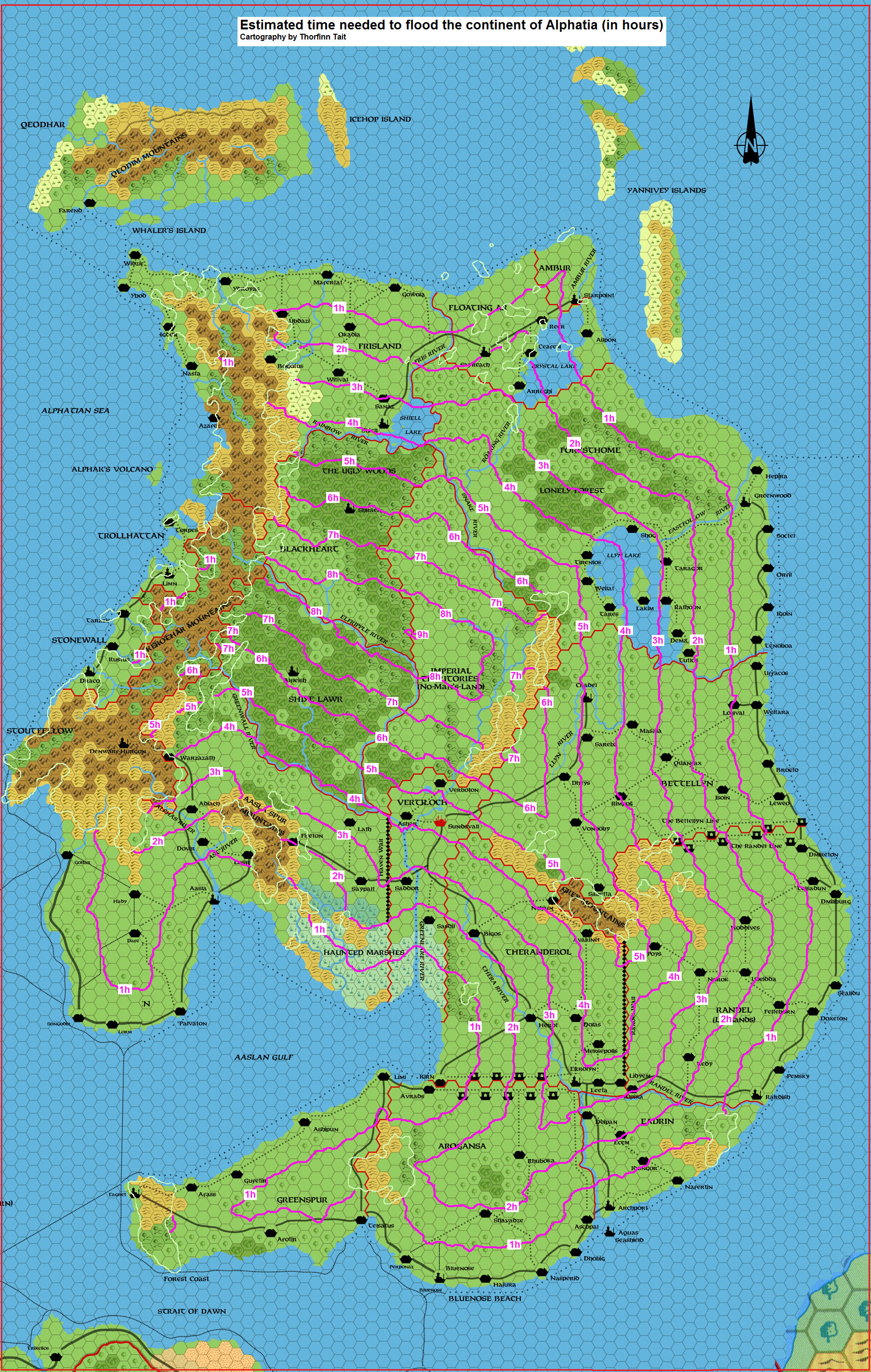 Alphatia, 24 miles per hex Tidal Wave by Michele Carpita, October 2010