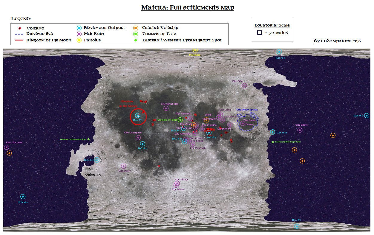 Matera: Full Settlements Map by Michele Carpita, February 2016
