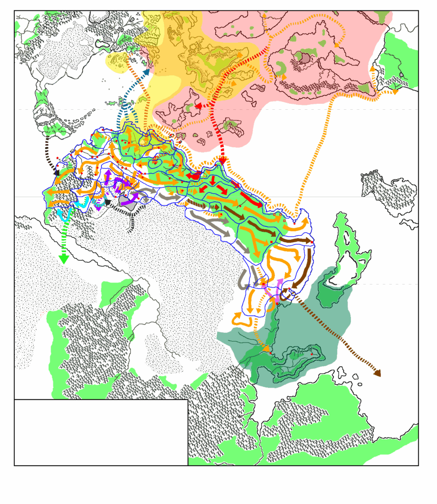 Milenian Empire 1000 BC to 0 AC (work-in-progress) by Michele Carpita, March 2014