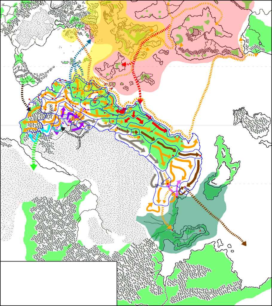 Milenian Empire 1000 BC to 0 AC (work-in-progress) by Michele Carpita, March 2014