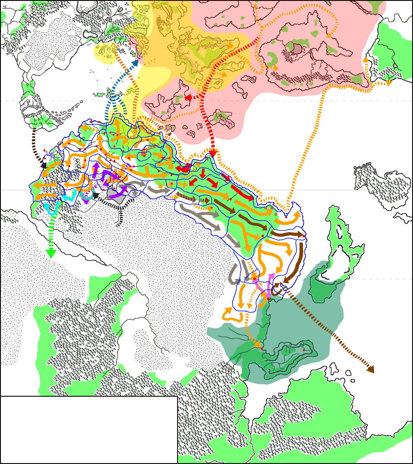 Milenian Empire 1000 BC to 0 AC (work-in-progress) by Michele Carpita, March 2014