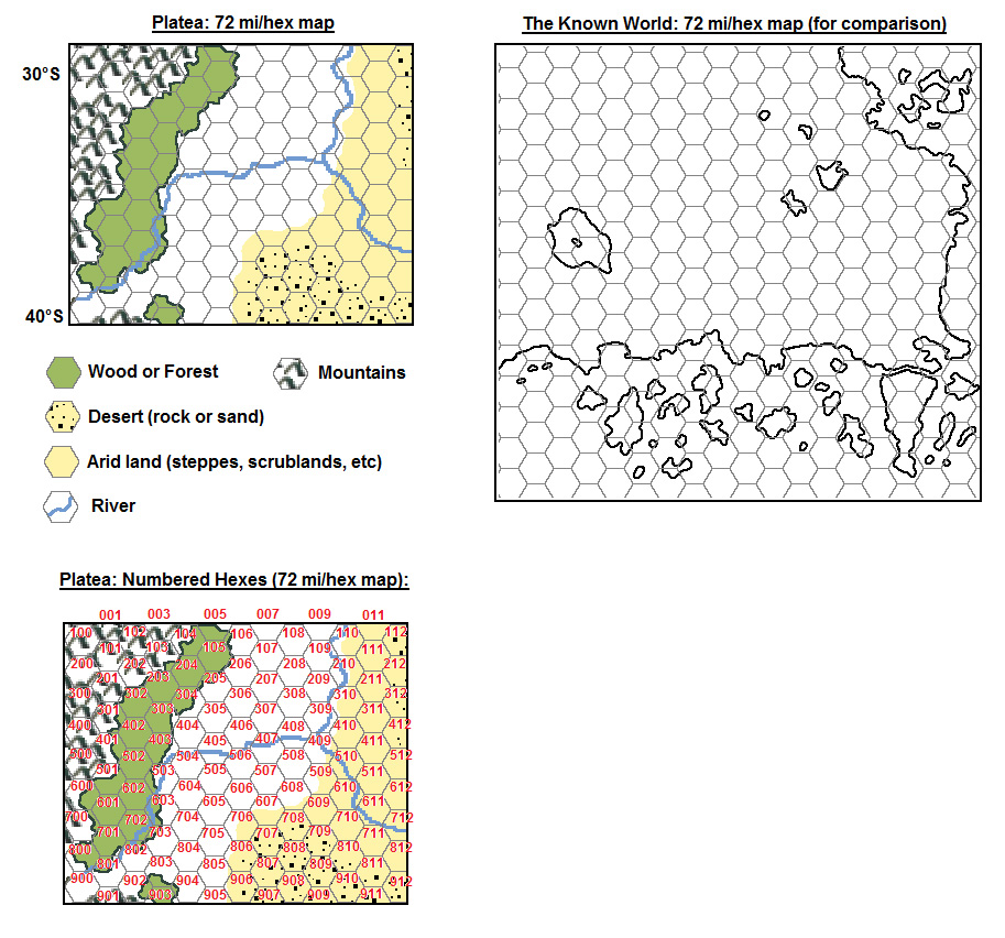 Platea, 72 miles per hex by Michele Carpita, October 2010