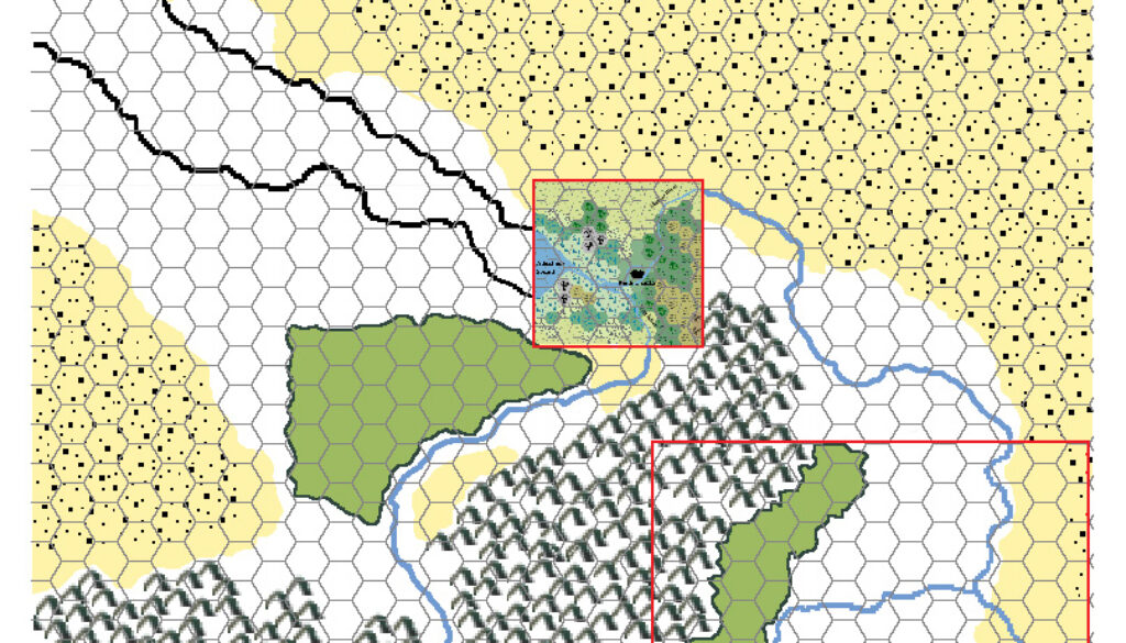 Platea and Y’hog Positions in Central Davania, 72 miles per hex by Michele Carpita, November 2010