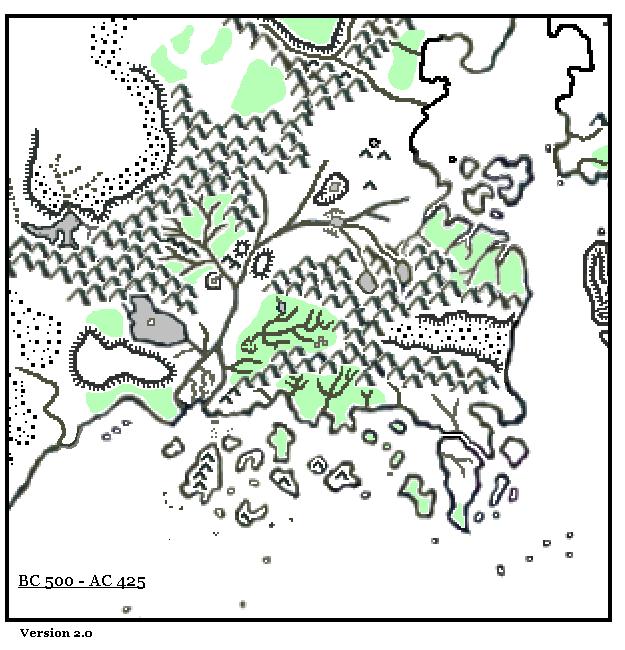 The Known World 500 BC-425 AC by Michele Carpita, November 2006