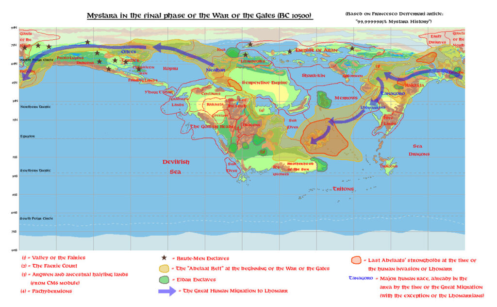 Mystara, 10,500 BC by Michele Carpita, July 2016