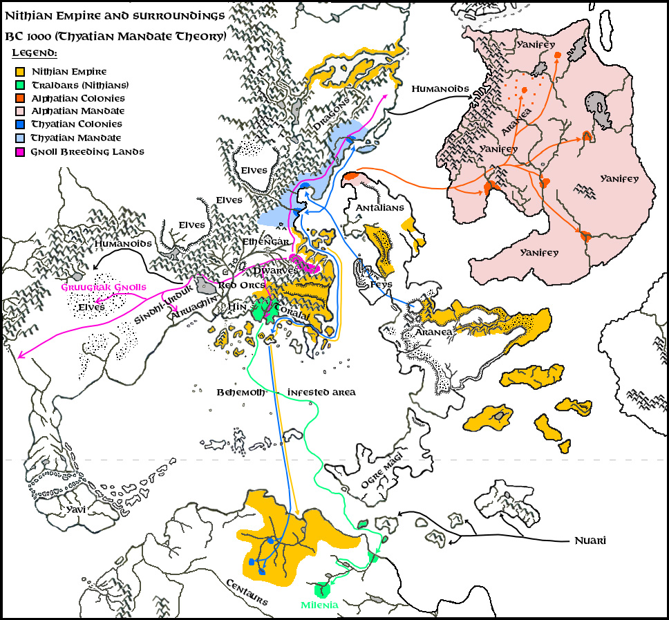 Nithian Empire, 1000 BC by Michele Carpita, May 2019