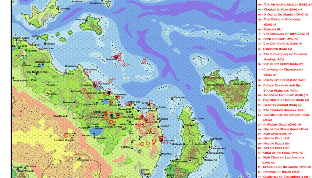 North Central Arypt, 72 miles per hex Adventures by Michele Carpita, June 2021