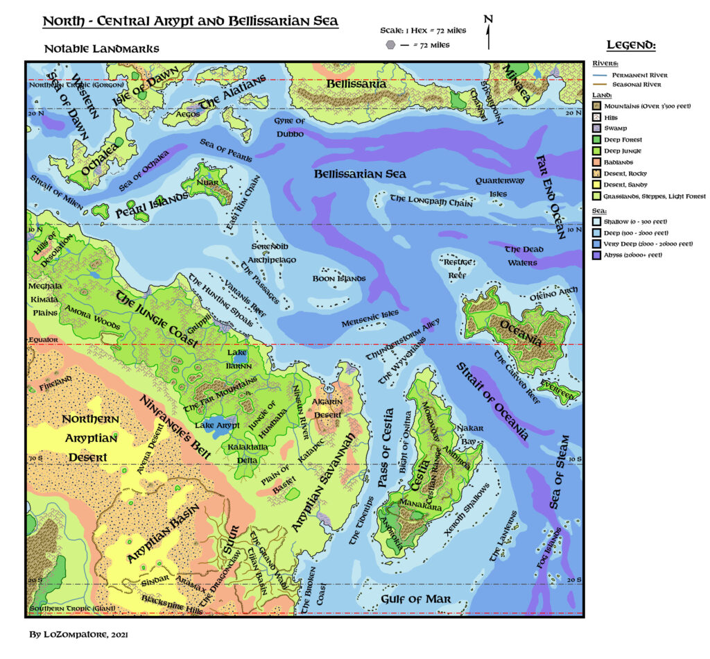 North Central Arypt Landmarks by Michele Carpita, June 2021