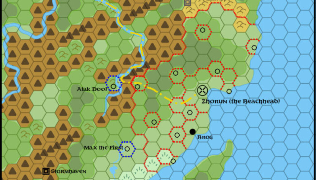 Norwold, 24 miles per hex with Abandoned Alphatian Colony by Michele Carpita, March 2025