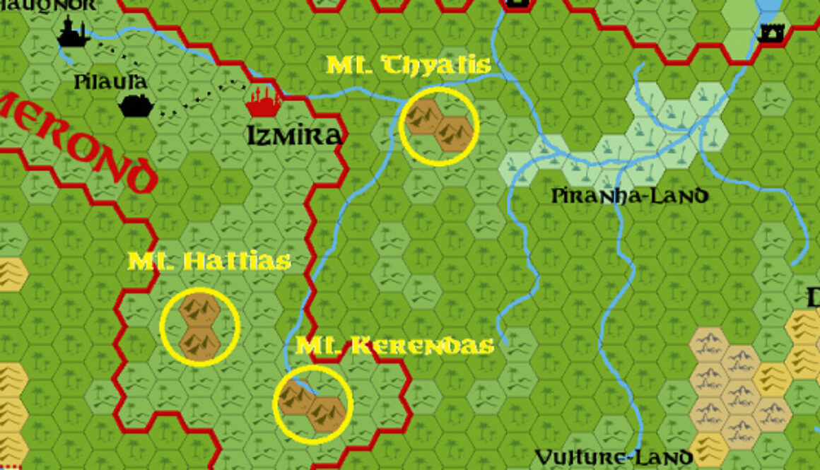 Thyatian Mountain Locations by Michele Carpita, May 2019
