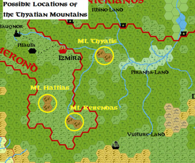 Thyatian Mountain Locations by Michele Carpita, May 2019