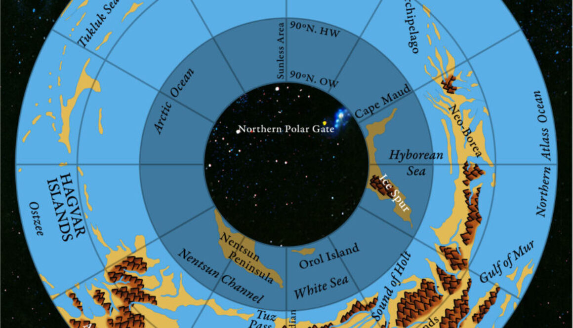 Adjusted Replica Map of the Hollow World Set Hollow World Arctic Cap, May 2025