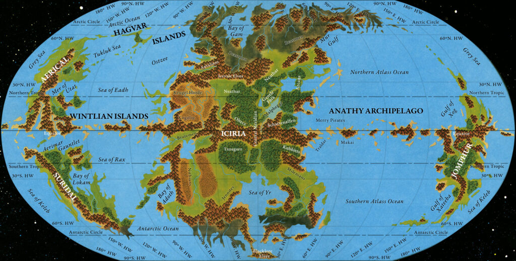 Adjusted Replica Map of the Hollow World Set Hollow World Planetary Map with art errors fixed, November 2025