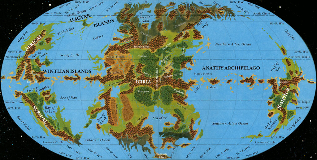 Adjusted Replica Map of the Hollow World Set Hollow World Planetary Map, November 2025