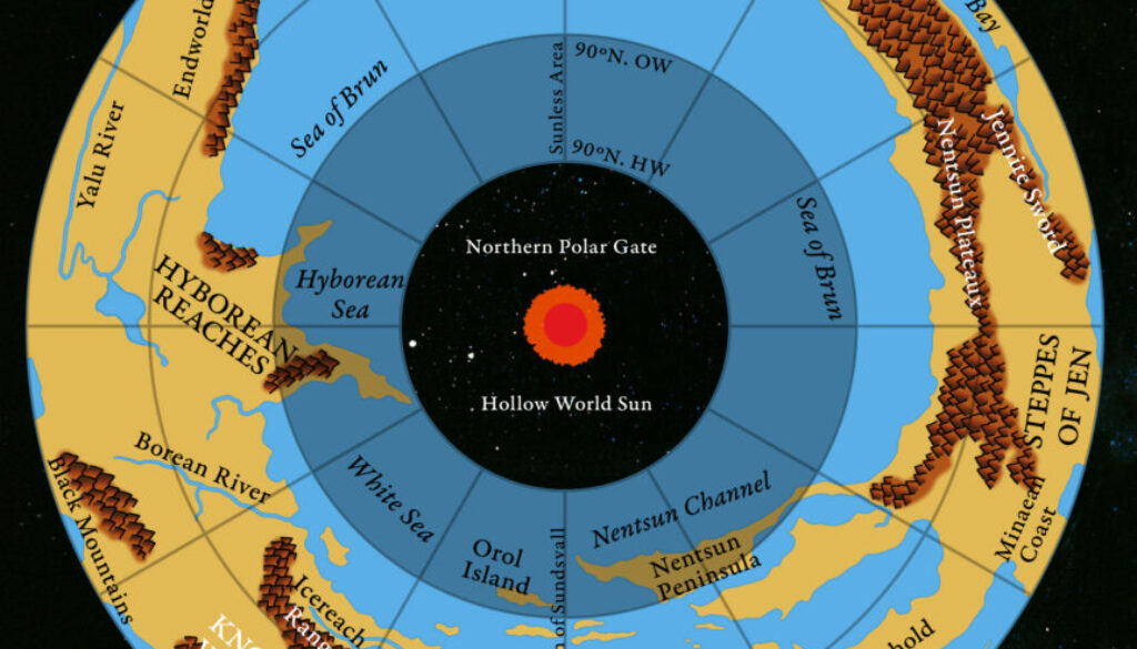 Adjusted Replica Map of the Hollow World Set Outer World Arctic Cap, May 2025