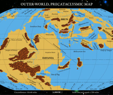 Adjusted Replica of the Hollow World Set Outer World Precataclysmic Map, September 2025