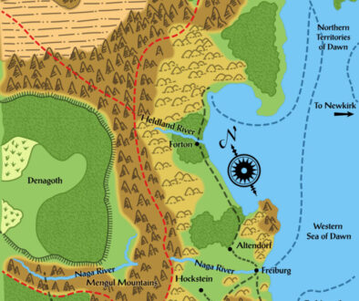 Colourised Replica Map of Joshuan’s Almanac map of the Heldannic Territories, December 2025