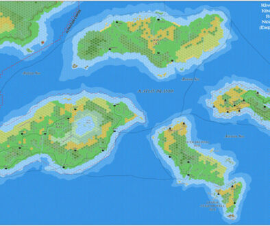 Alatian Islands, 8 miles per hex by Jose Ignacio Ramos Lomelin, c. December 2015 (version 1)