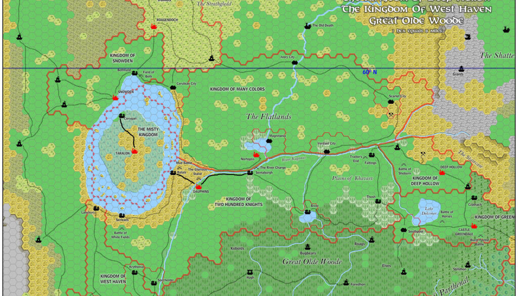 The Flatlands Region, 8 miles per hex by Jose Ignacio Ramos Lomelin, January 2016