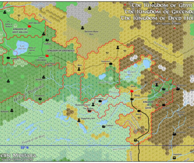 The Kingdom of Ghyr, 8 miles per hex by Jose Ignacio Ramos Lomelin, January 2016