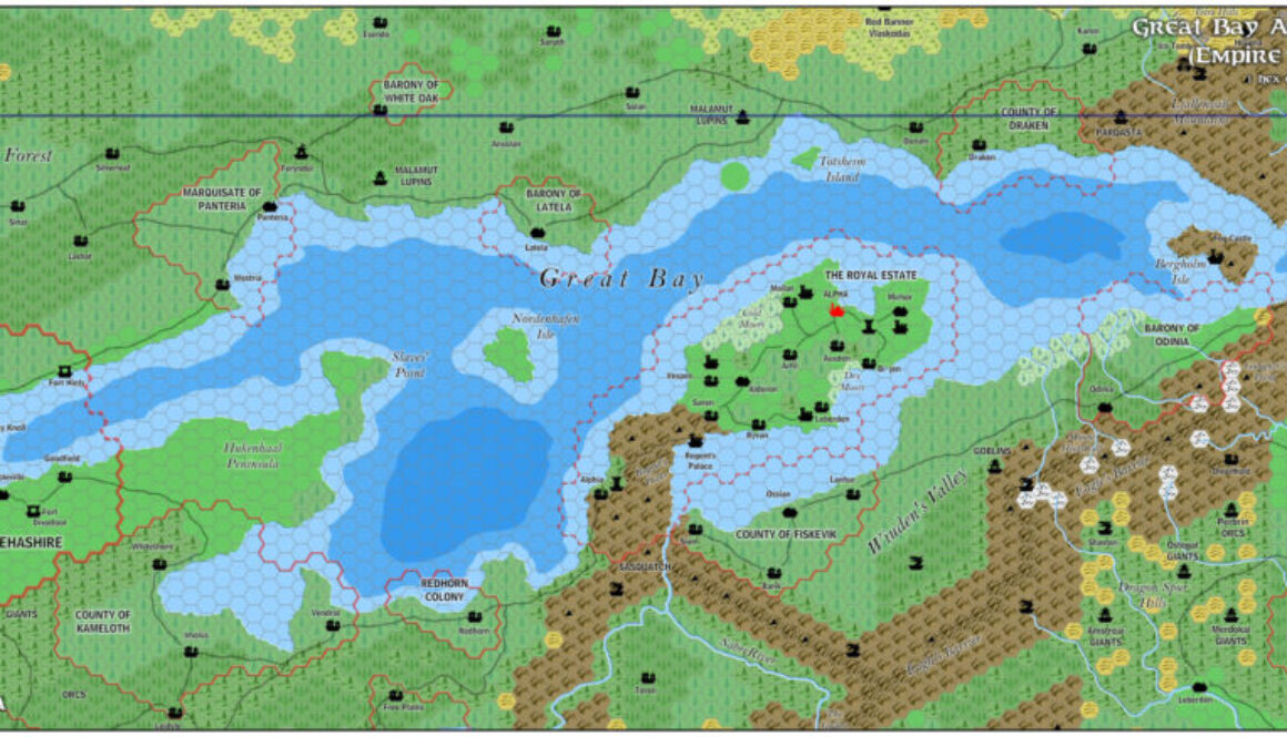Great Bay Area of Norwold, 8 miles per hex by Jose Ignacio Ramos Lomelin, February 2016 (version 1)