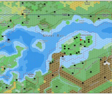 Great Bay Area of Norwold, 8 miles per hex by Jose Ignacio Ramos Lomelin, December 2016 (version 2)