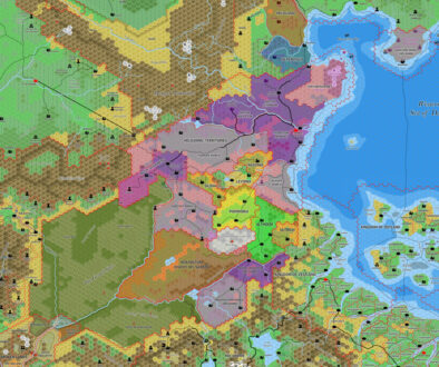 The Heldannic Reich, 8 miles per hex by Jose Ignacio Ramos Lomelin, April 2016 (version 2)