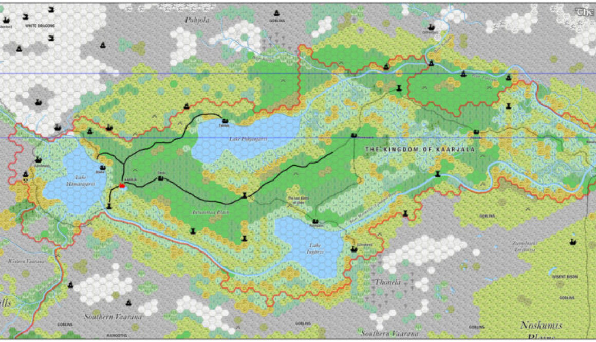 Kingdom of Kaarjala, 8 miles per hex by Jose Ignacio Ramos Lomelin, January 2016