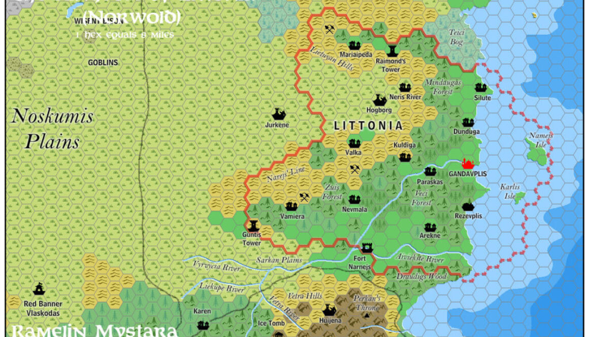 Kingdom of Littonia, 8 miles per hex by Jose Ignacio Ramos Lomelin, January 2016
